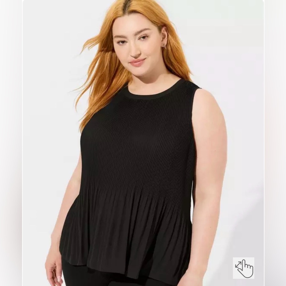 Georgette Pleated Tank